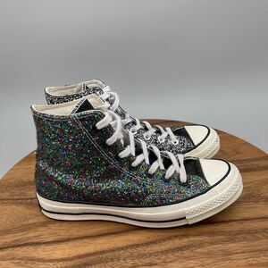 Converse Chuck Taylor All Star 70 Hi JW Anderson Glitter Shoes Womens Size 8
